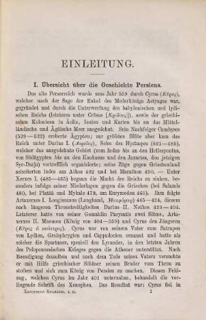 Xenophons Anabasis : Für den Schulgebrauch erklärt von R. Hansen, 1