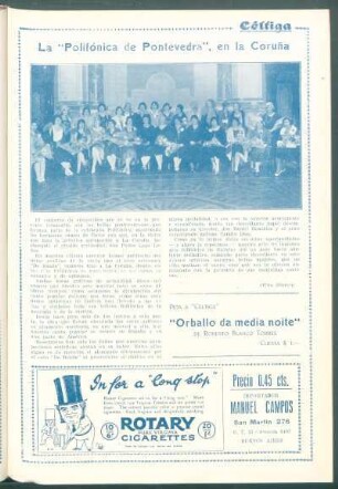 La "Polifónica de Pontevedra", en la Coruña