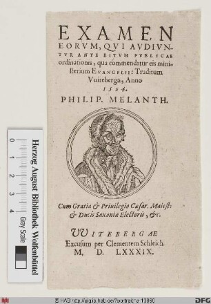 Bildnis Philipp Melanchthon (eig. Schwarzerdt)