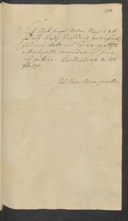 [Quittung] ... Quedlinburg [den] 21ten Febr: 1793.