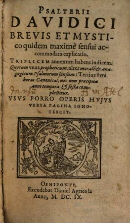 Psalterii ... brevis explicatio