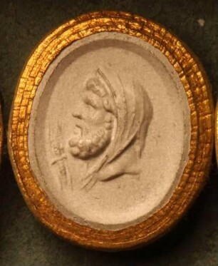 Profilkopf des Jupiter, geschleiert (Daktyliothek, Erstes Mythologisches Tausend)
