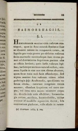 De Haemorrhagiis.