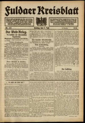 Ausgabe vom Freitag, den 05. Juli 1918.