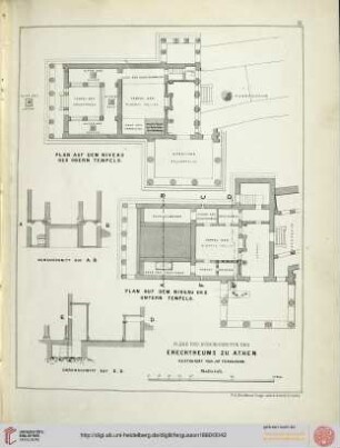 Pläne und Durchschnitte des Erechtheums