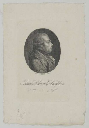 Bildnis des Johann Heinrich Häslein