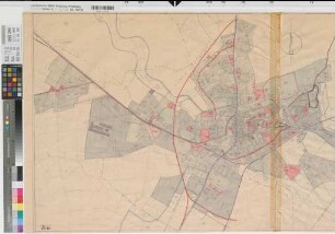 Stadtlohn (Stadtlohn) Flächennutzungsplan 1969/74 1 : 5000 66 x 150 Einzeichnung in Pause Regierung Münster