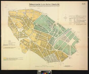 Bl. 2: Bebauungsplan für den Stadtteil Eimsbüttel