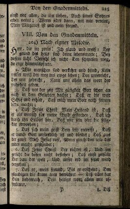 VIII. Von den Gnadenmitteln