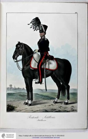 Reitende Artillerie. Artillerist