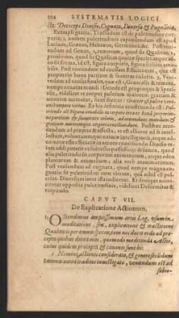 Caput VII. De Explicatione Actionum.