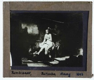 Rembrandt, Bathseba beim Baden (Louvre MI 957),Rembrandt, Bathseba bei ihrer Toilette (Washington NGA 14.40.651)