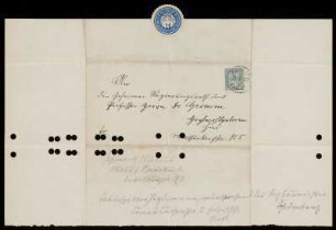 Brief von Königliche Bau-Inspektion V (Berlin) an Herman Grimm