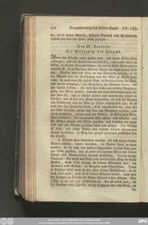 Des IX. Capitels. Die Reinigung des Herzens.