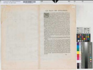 [Gelriae, Cliviae finitimorumque locorum verissima descriptio [Zuidersee bis Köln. Mit Beschreibung in lateinischer Sprache]. Christiano Schrot(Sgrooten) auctore, auf der Rückseite französische Beschreibung: Le pays de Gueldres].