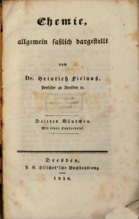 Chemie, allgemein faßlich dargestellt, 3