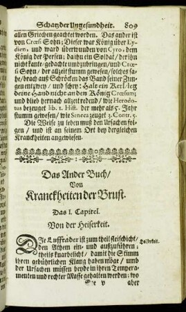 Das Ander Buch/ Von Kranckheiten der Brust.