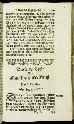 Das Ander Buch/ Von Kranckheiten der Brust.