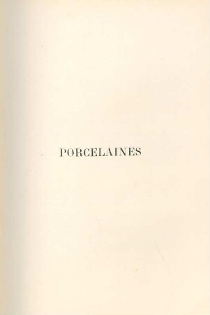 Porcelaines