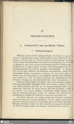 II. Thermochemie.