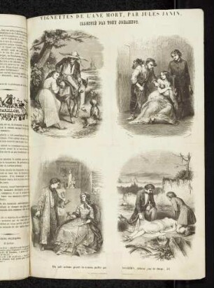 Vignettes de l'âne mort, par Jules Janin, illustré par Tony Johannot.