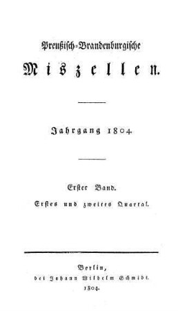 Preußisch-Brandenburgische Miszellen