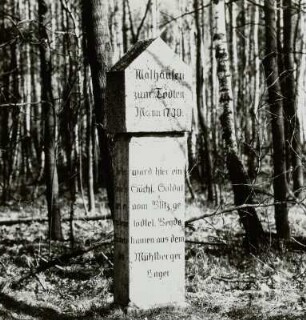 Gedenkstein "Zum toten Mann"