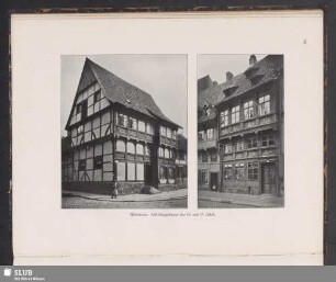 Hildesheim. Alte Bürgerhäuser des 16. und 17. Jahrh.