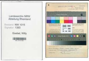 Entnazifizierung Willy Goebel , geb. 01.06.1902 (Sekretaer)