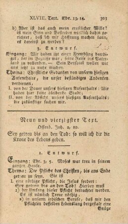 Neun und vierzigster Text