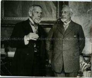 Wilhelm II. und der amerikanische Autor Poultney Bigelow in Doorn