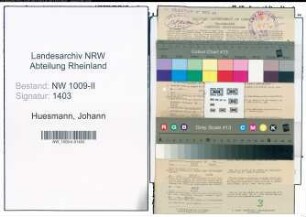 Entnazifizierung Johann Huesmann , geb. 30.09.1917 (Baecker)
