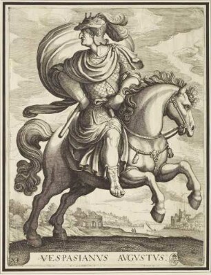 Vespasian (Blatt 11, aus der Serie der Reiterbildnisse der ersten zwölf römischen Kaiser)