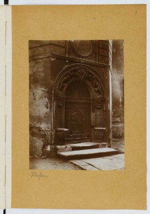 Portal, Meißen: Ansicht (aus: Skizzen- und Fotoalbum 24)