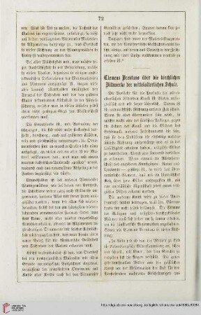 8: Clemens Brentano über die kirchlichen Bildwerke der mittelalterlichen Schule