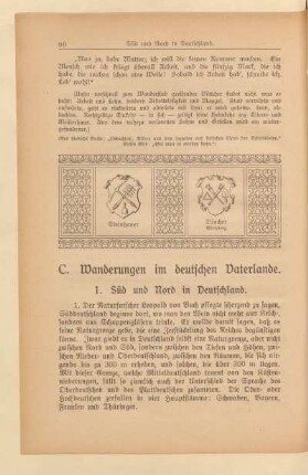 C. Wanderungen im deutschen Vaterlande