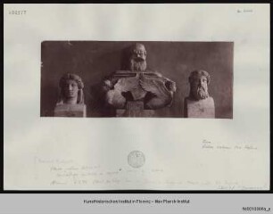 Hermen von Ariadne und Dionysos, Silensmaske, Tischstütze mit Sphingen