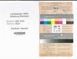 Entnazifizierung Heinrich Kaufhold , geb. 18.07.1909 (Polizeibeamter)