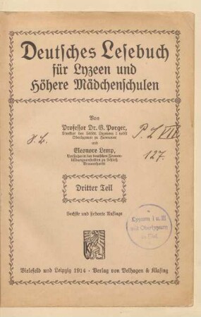 Teil 3 = Klasse 7, [Schülerband]: [Teil 3 = Klasse 7, [Schülerband]]