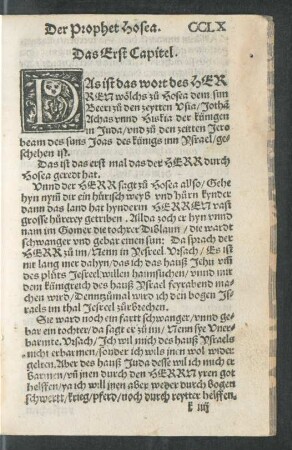 Der Prophet Hosea.