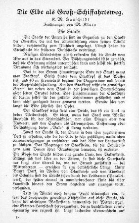 Die Elbe als Groß-Schiffahrtsweg.