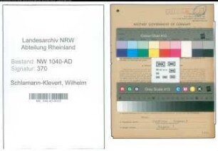 Entnazifizierung Wilhelm Schlamann-Klevert , geb. 06.04.1902 (Landwirt)