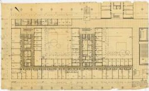 Chemische Institute der Universität Köln: Physikalische Chemie, Gärung, Grundriss Erdgeschoss, 1:100