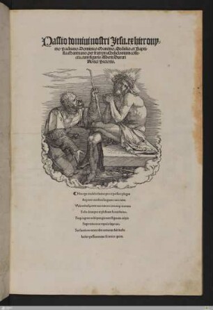 Passio domini nostri Jesu : ex Hieronymo Paduano, Dominico Mancio, Sedulio, et Baptista Mantuano