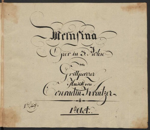 Melusina; V (7), Coro, orch; KWV 1128