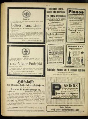 Nachruf : [Lehrer Viktor Pudelski]