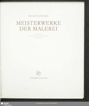 Meisterwerke der Malerei : Schätze aus kleinen und mittleren Sammlungen