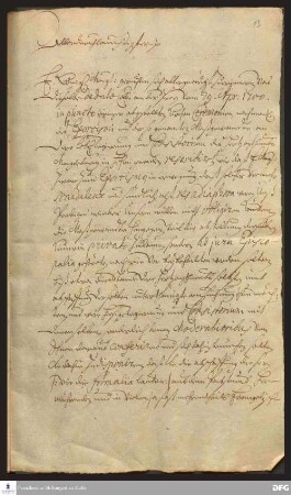 Brief von August Hermann Francke und Johann Anastasius Freylinghausen an Friedrich I., König in Preußen.