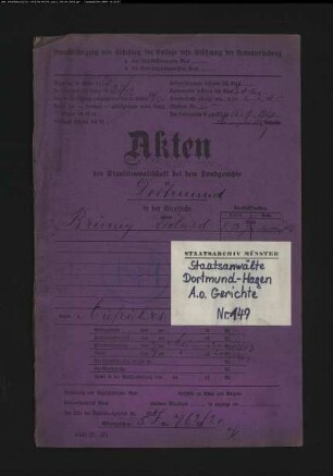 Aufruhr (Zugehörigkeit zur "Roten Armee" oder zur "Roten Garde") Brünig, Richard