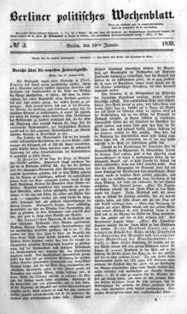 No 3, 18. Januar 1839
